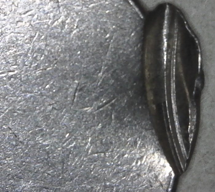 No-Date-Jefferson-Nickel-Struck-Off-Center-With-Indent-Bought-Off-Of-Ebay